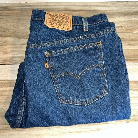Vintage Levis 505 20505 Orange Tab Jeans Men’s 42X30 70s-80s USA Made Cowboy